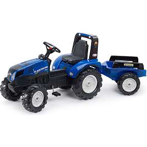 Falk Toys New Holland traktor med vogn