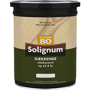 Solignum Classic 80 dækkende træbeskyttelse 5 liter - kalkhvid