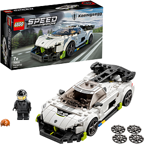LEGO 76900 Speed Champions Koenigsegg Jesko Racerbilsæt med kører og køredragt