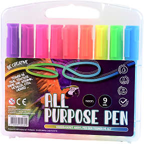 Parrot All Purpose pen neon 9-pak