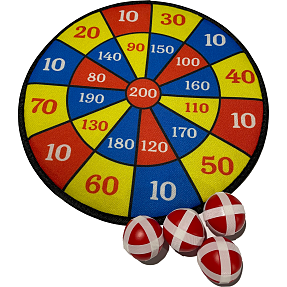 SpinOut Dartspil i velcro