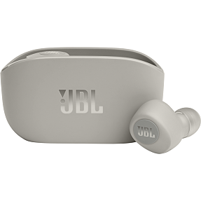 JBL Vibe 100TWS trådløse hovedtelefoner råhvide |