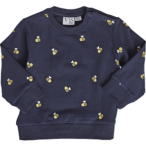 VRS baby sweatshirt str. 62 - mørkeblå