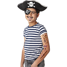 Midlertidig tatovering - pirat