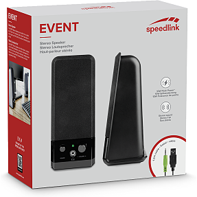 Speedlink Event Stereo højtalere 5W USB - sort