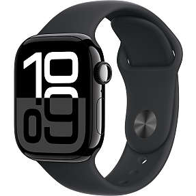 Apple Watch S10 Cell 42 mm M/L - Jet Black Aluminium Sport Band