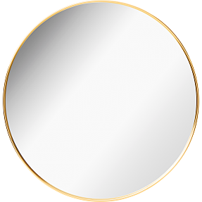 Rundt spejl Ø:40 cm - guld