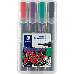 Staedtler Lumocolor permanent marker 4 stk. - flere farver