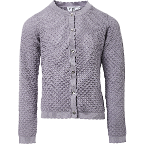 VRS børne cardigan str. 110/116 - lilla
