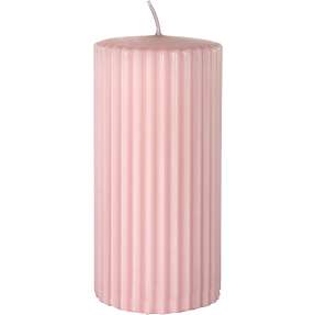Windsor rillet bloklys 5,8x12 cm - rosa