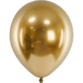 Glossy balloner 30 cm 10-pak - Guld