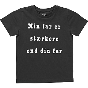VRS børne T-shirt str. 110/116 - sort