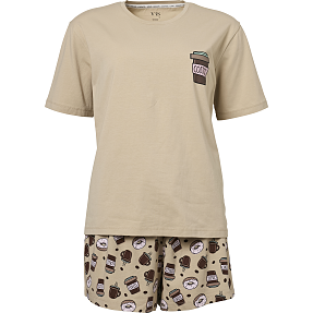 VRS dame pyjamas str. 4XL - brun