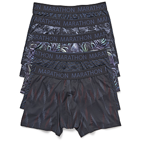 Marathon herre 5-pak tights str. L - multifarvet