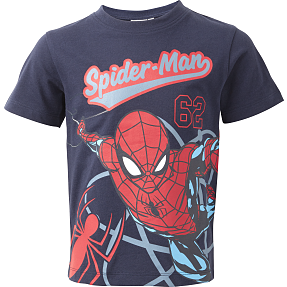 Spider-Man T-shirt str. 110/116 - blå