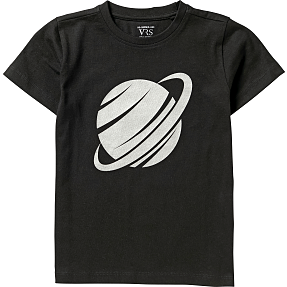 VRS børne T-shirt str. 134/140 - sort