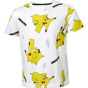 Pokemon T-shirt str. 110/116 - hvid