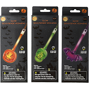 Halloween glow halskæde - flere varianter - assorteret