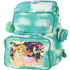 Danpen skoletaske - havfrue