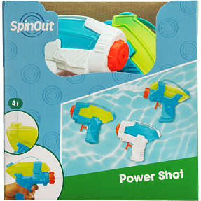 Spinout Power Shot Vandpistol - flere varianter - assorteret