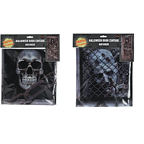Halloween dørforhæng 180x80 cm - flere varianter - assorteret