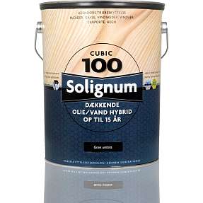 Solignum Cubic 100 dækkende træbeskyttelse 5 liter - svenskrød