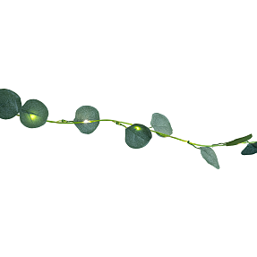 Salling lyskæde med eucalyptus 2 meter - grøn