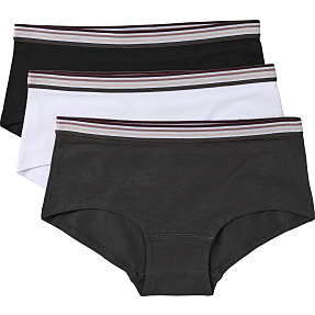VRS teen 3-pak boxershorts str. 170 - sort/hvid/blå