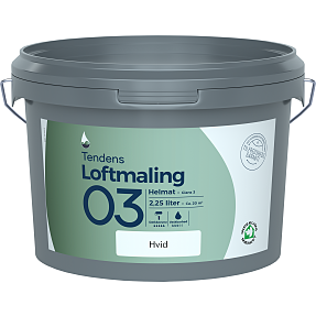 Tendens loftmaling helmat 3 - hvid