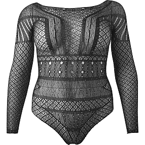 VRS dame bundløs bodystocking str. onesize - sort