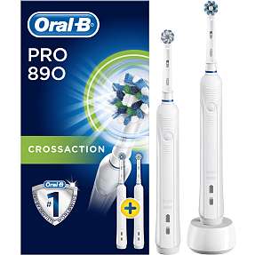 Oral-B Pro 890 elektrisk tandbørste - hvid