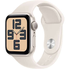 Apple Watch SE (2024) 40 mm GPS S/M - Starlight Aluminium Sport Band