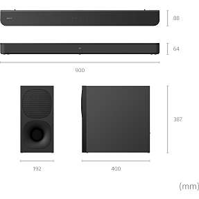 jord Regelmæssigt glemme Sony HT-S400 2.1 Soundbar - sort | Køb på Bilka.dk!