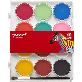 Penol vandfarver Jumbo 12 stk.