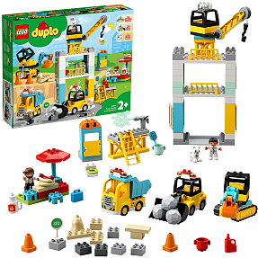 LEGO® DUPLO Town Byggeplads med tårnkran 10933