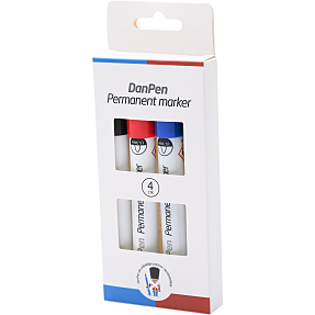 Danpen permanent marker 4-pak