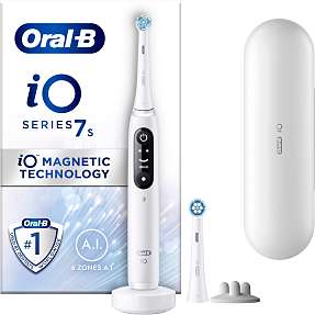 Automatisk Plaske effektivt Oral-B IO7S elektrisk tandbørste - hvid | Køb på føtex.dk!