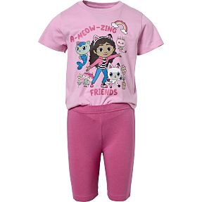Gabbys Dukkehus shorts sæt str. 122/128 - pink