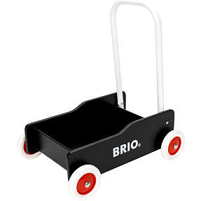 BRIO 31351 Lære-gå-vogn, sort