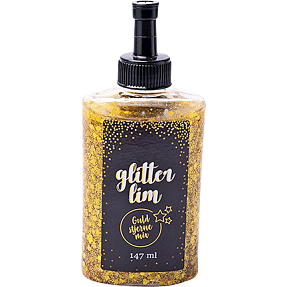 Glitter lim - 177ml guld