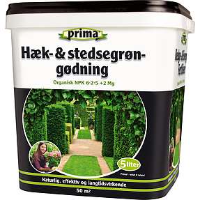 Prima hæk- og stedsegrøngødning 5 liter