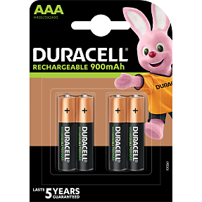 Duracell Ultra 4-pak AAA 900mAh genopladelige batterier