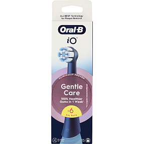 Oral-B iO Gentle Care tandbørstehoveder 6-pak - sort