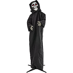 Halloween animeret genfærd 210 cm - sort