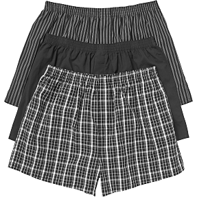 VRS herre 3 pak boxershorts str. M sort printet K b p Bilka