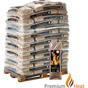 Premium Heat 6 mm træpiller - 1 palle