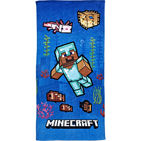 Minecraft håndklæde - blå