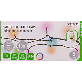 Deltaco smart udendørs lyskæde meter 80 LED farver | Køb på Bilka