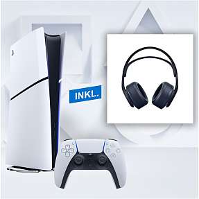 PS5 Digital Slim Edition inkl. PS5 Pulse 3D trådløs headset - sort