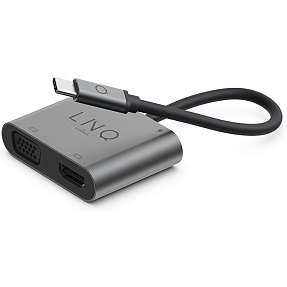 LinQ 4 i 1 USB-C Multiport Hub Space - Grey | Køb på